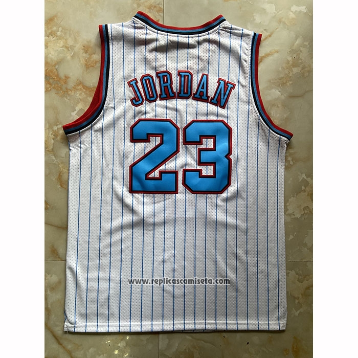 Camiseta Chicago Bulls Michael Jordan NO 23 Mitchell & Ness 1997-98 Blanco3
